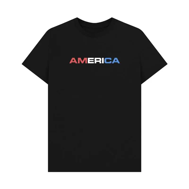 PREMIUM OFFICIAL American Colours Black  T shirt