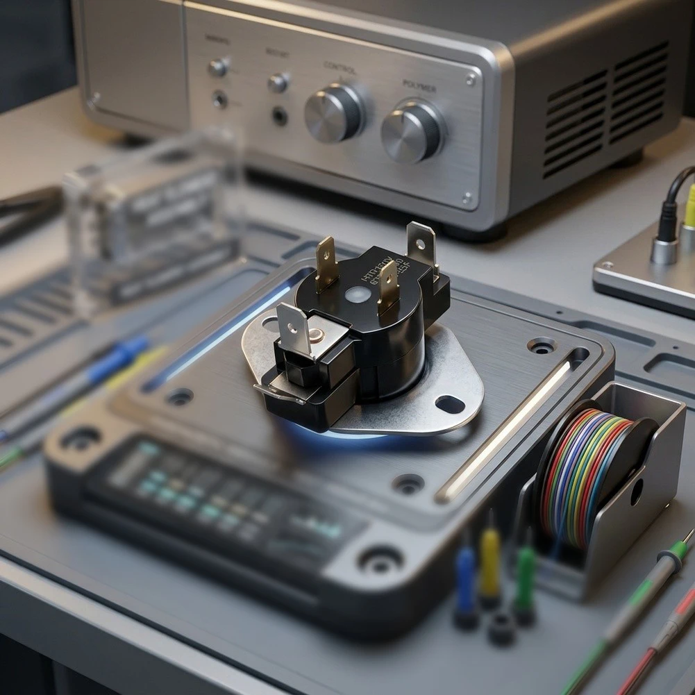 Thermostat WP307250 for Dryer Units Needing Reliable Overheat Cut-Off and Accurate Bimetallic Temperature Sensing