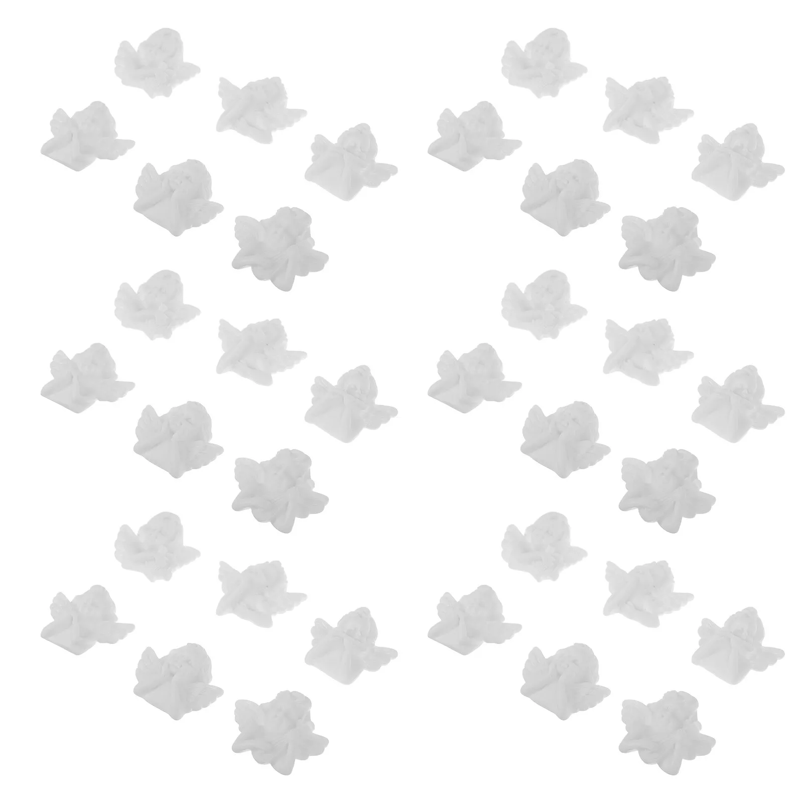 

Набор из 36 очаровательных фигурок-ангелов из смолы для декора на Рождество, украшения для подарочных мешочков, настольный подарочный набор