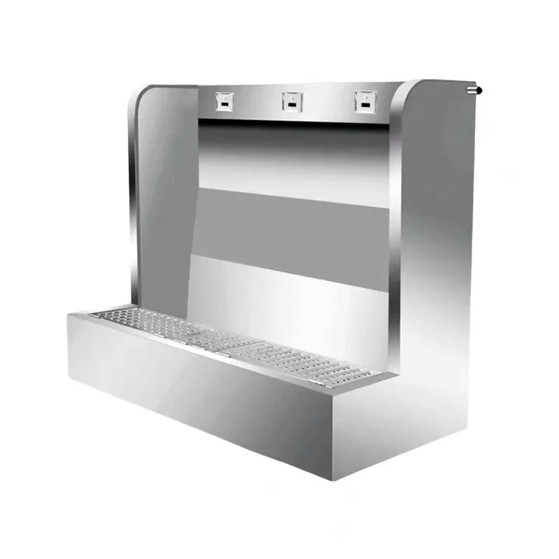 Stainless steel urinal wall-mounted strip school hospital shopping mall floor-to-ceiling urinal small