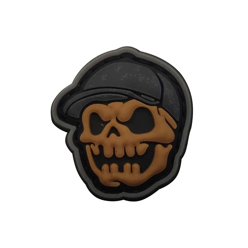 3CM /3D PVC Rubber Mini Tactical Backpack Patches,Funny Pumpkin