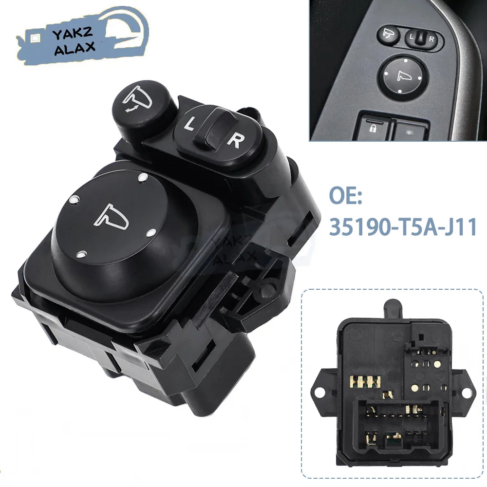 

Car Exterior Side Mirror Control Switch for Honda CRV Odeyssey XR-V CU2 Elysion 2012 2013 2014 2015 2016 2017 35190-T5A-J11