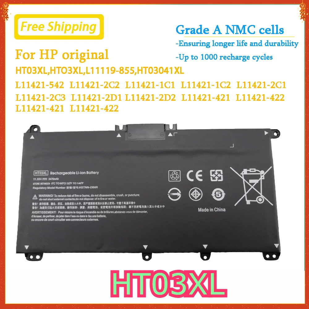 

New HT03XL L11119-855 Laptop Battery HP Pavilion 14-CE 0025TU 14-CE0034TX 14-CF 14-DF 15-CS 15-DA 15-DB 15-DW 17-by 17-CA Series