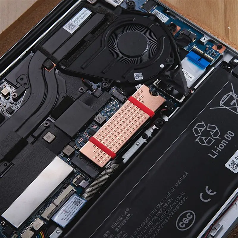 SWXF M.2 NVMe SSD Heat Sink 0.8mm for M2 2280 Solid State Hard Disk Copper Heatsink with Thermal Pad Laptop SSD Radiator