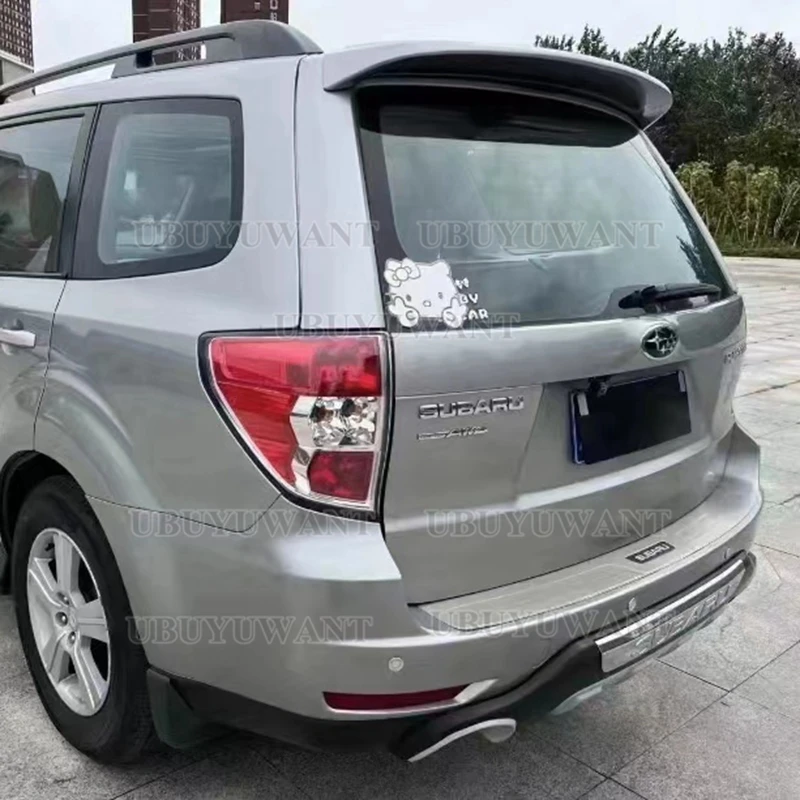 Per Subaru Forester 2008 2009 2010 2011 2012 Car Styling Plastica ABS Non Verniciata Primer Colore Boot Posteriore Tronco Ala Spoiler 1 Pz