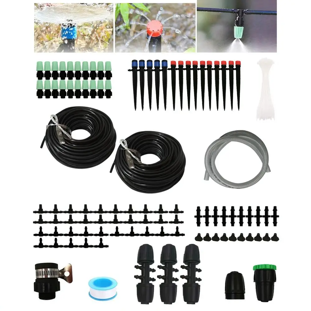 Micro Drip Irrigation System DIY Watering Kit For Garden Balcony Plants Flower Pots Greenhouse Sprayer Hose Set