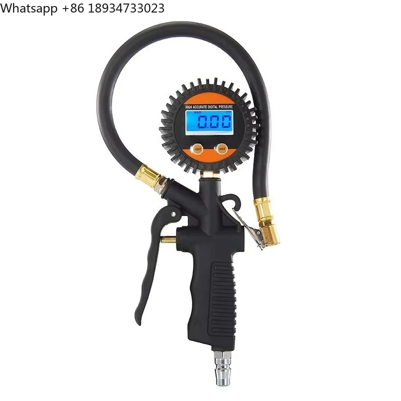 

Digital Air Tire Inflator Pressure Gauge With Chuck Hose