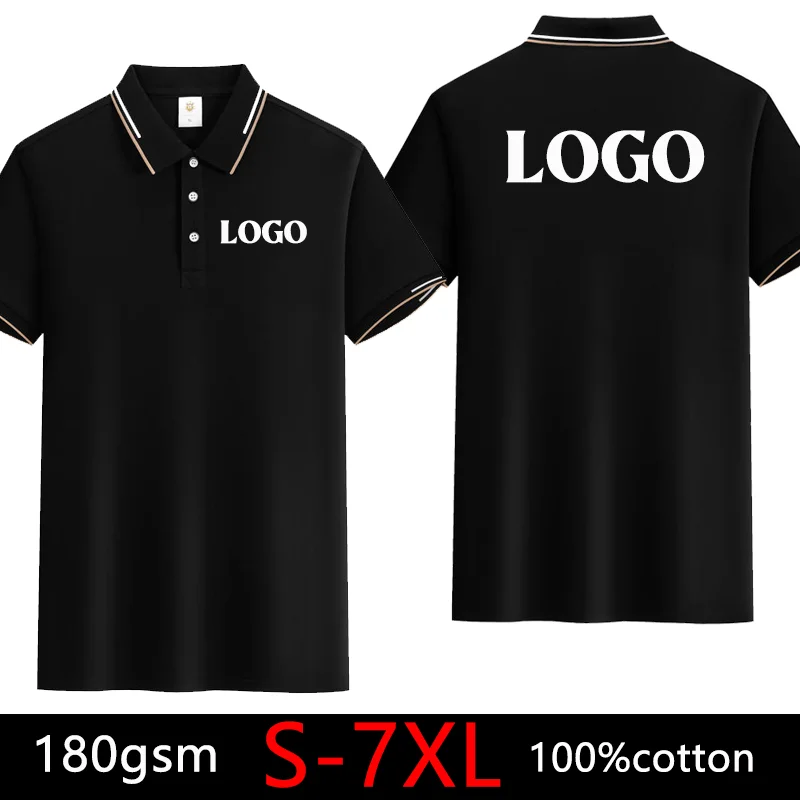 Enfants ÉAUES Grande Taille S-7xl Respirant Style Unisexe Polos Haut En Coton Polo T-shirt Équipe Individuelle Images Personnalisées Texte