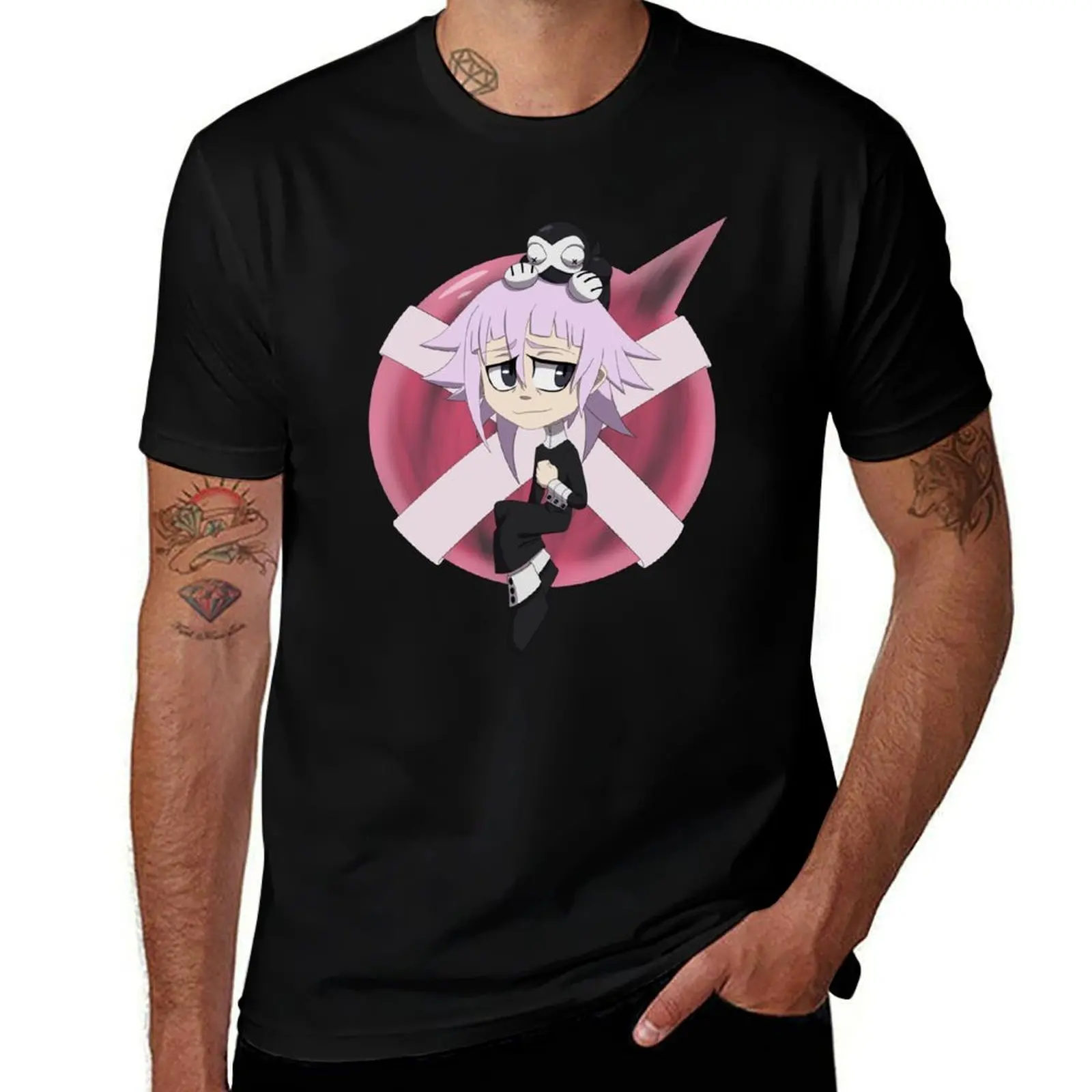 

Crona and Ragnarok Chibi T-Shirt anime t shirts oversize mens graphic t shirts T-Shirt