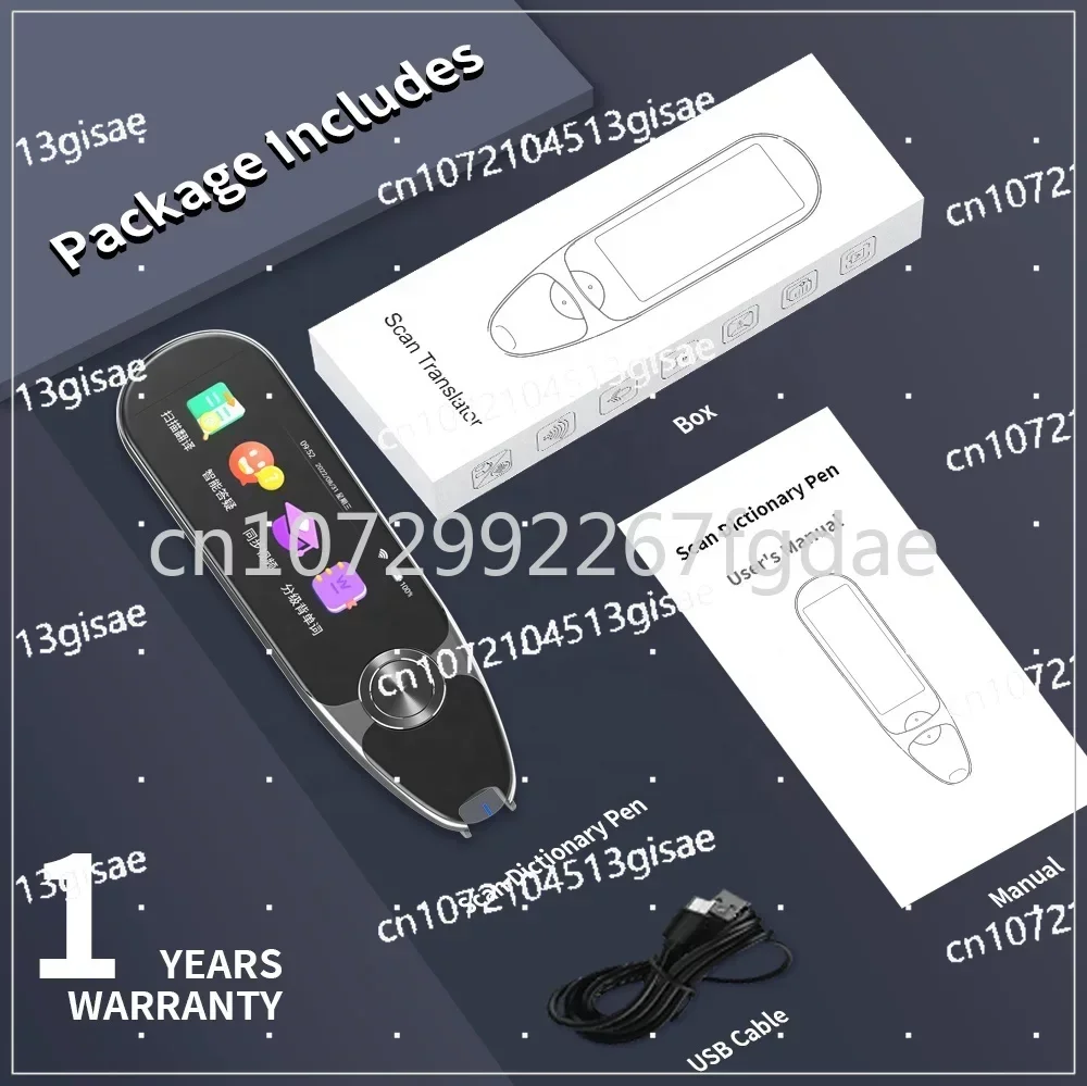 Imagem -06 - Inteligente em Tempo Real Voice Scanning Pen Tradução da Língua Offline Livros Infantis x7