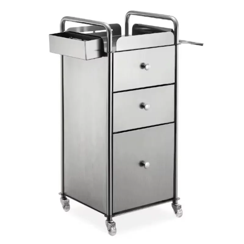 High-Grade Stainless Steel Multi-Functional Salon Tool Cabinet Special Mobile Beauty Cart for Living Room & Bedroom Use