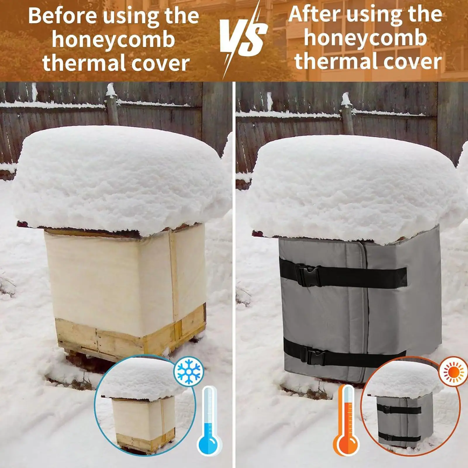 خلية النحل العزل التفاف مقاوم للماء خلية النحل التفاف الشتاء غطاء للحماية في الهواء الطلق لوازم تربية النحل العزل الدافئ للحديقة
