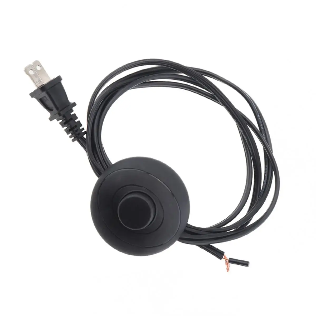 1.8M Foot Switch Floor Foot Inline Pedal Push Switch Foot Control Foot Switch with Wire Plug Suitable for Indoor Use