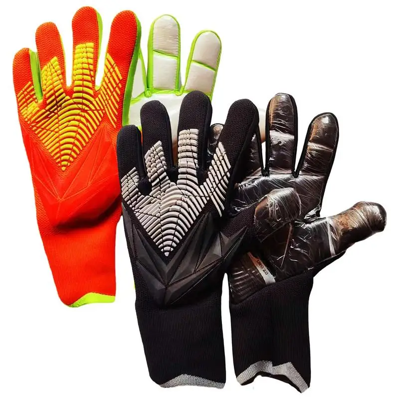 Latex Soccer Goalkeeper Gloves Goalie Goalkeeper Glove Anti-slip Youth Football Finger Protection Equipment All For Football