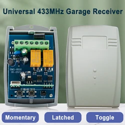 2CH 433 MHz 433.92 Auto Gate Control Opener Opening Door Garage External Receiver 12v 24v 220v Wireless Portal Control Modules