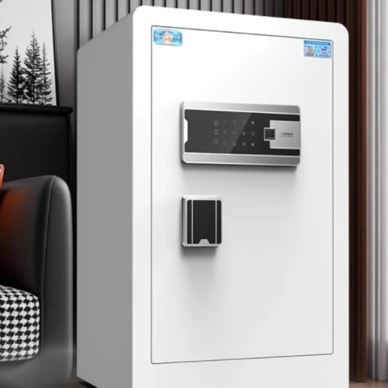 Biometric Fingerprint Safe Box Home Use Hidden Wall Mount Electronic Digital Fireproof Mini Storage Money Valuables Security