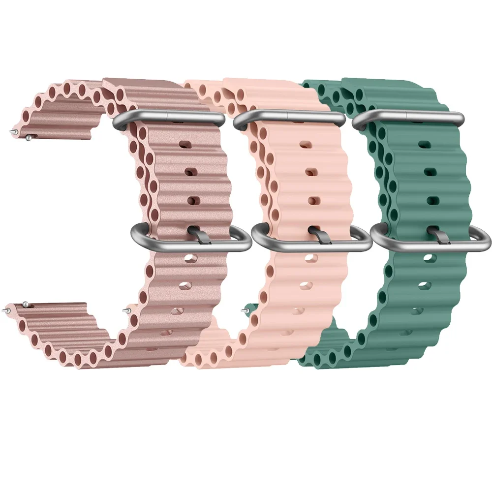 22mm Soft TPU Strap For Amazfit GTR 4 3 2 2e 3 pro/GTR 47mm Band Bracelet For Amazfit BIP 5/Pace/Stratos 2 2S 3 Watchband