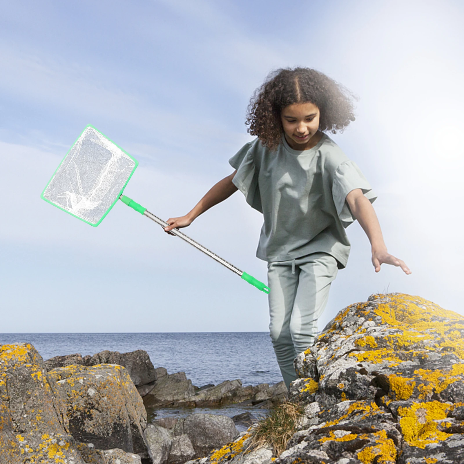 

1 set Telescopic Butterflies Net Fine Workmanship Catching Small Fish Insects Outdoor Aquarium Pool Durable Nylon Mesh