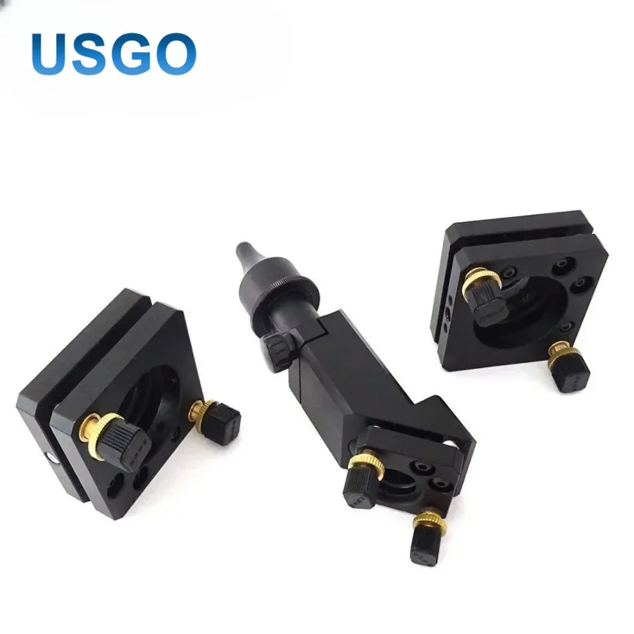USGO CO2 Laser Head Kit for Dia 20mm FL 63.5mm Focus Lens 25mm Mirror with Air Assist Mount Laser Engraver Cutter Machine