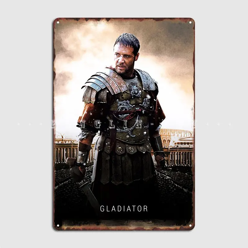 Gladiator Metal Plaque Poster Club Party Club Bar Design Plates Tin Sign Posters