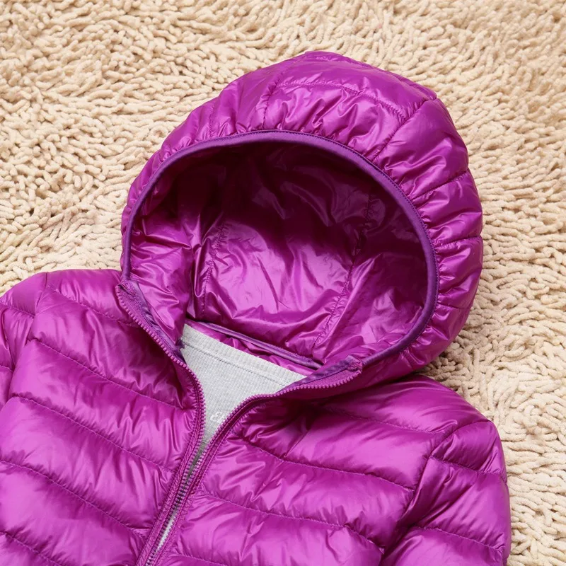 Women's Down Jacket Lightweight Korean Warm Stand-up Collar Short Extra Large Size Fashion White Duck Down Jacket Puffer Jacket