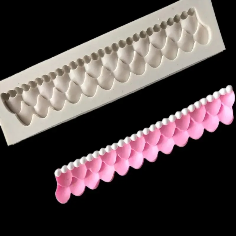 Lace Curtain Shape Silicone Cake Mold Kitchen Baking  for Clay Chocolate Pastry Candy Sugar Craft Fondant Decorating Tools