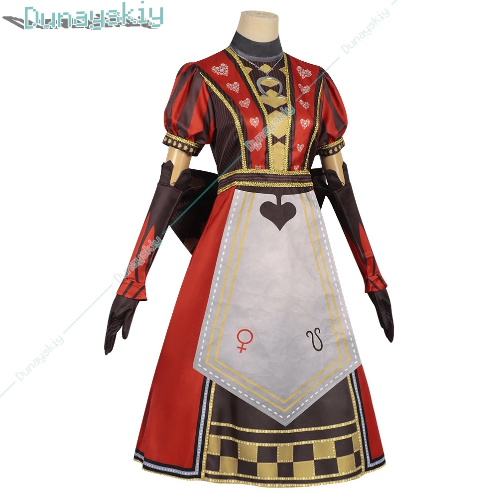 Aliceee Cosplay Costume Game Madness Returns Women Halloween Cute Black Red Role Playing Party Lolita Dress