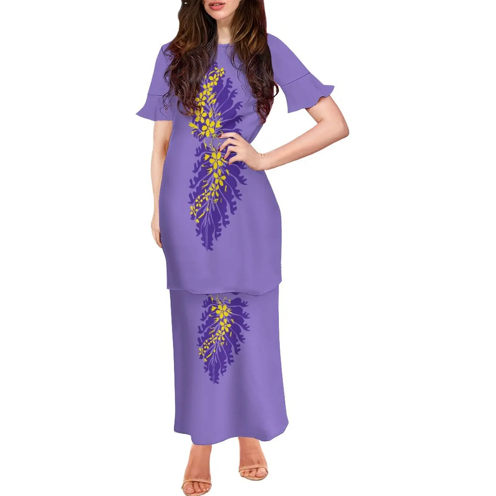 The Best-Selling Polynesian Tribal Lady Dress In 2023 Is A Large Size 7xl Formal Occasion Puletasi Two Dresses