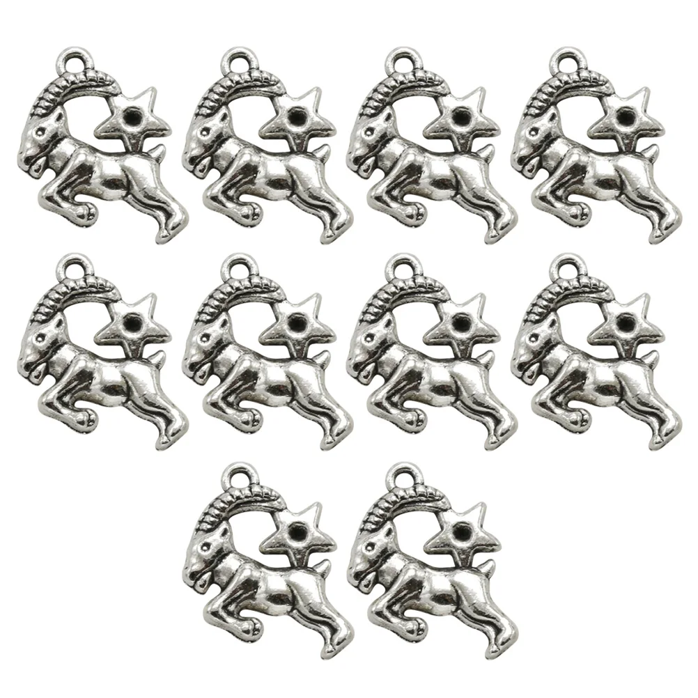 

10pcs Alloy Sheep Goat Goat Charms For Jewelry Making Charms Durable Ancient Silver DIY Pendants Jewelry Making Accessories
