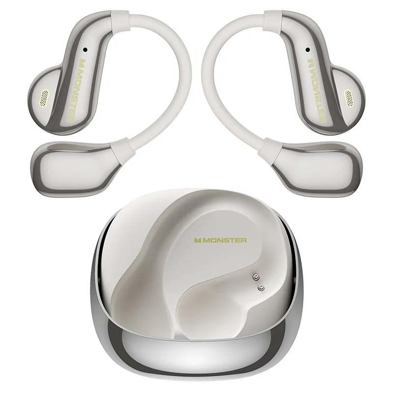 Monster Open Ear AC390 Air Conduction Earphones 360° Stereo Bluetooth 6.0 Headphones DNC Call Noise Canceling Sports Headset