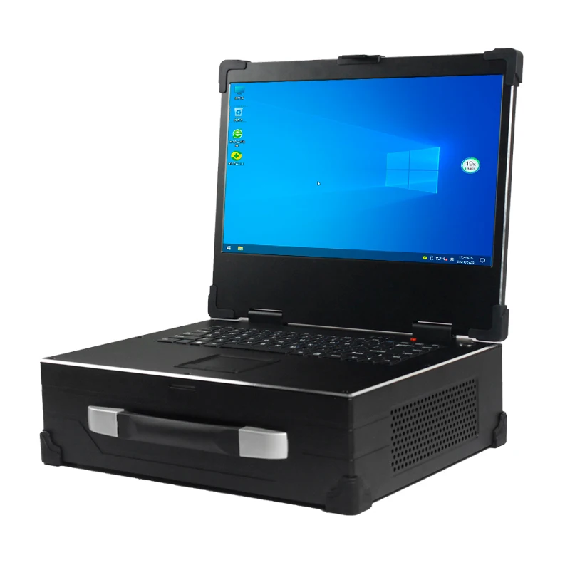 Portable industrial control computer, industrial all-in-one machine,mobile workstation,reinforced portable laptop server chassis