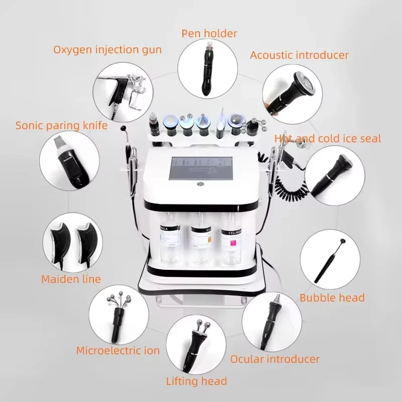 New benchtop Black Pearl 10-in-1 multi-functional skin management integrated instrument cleaning micro-grinding machine