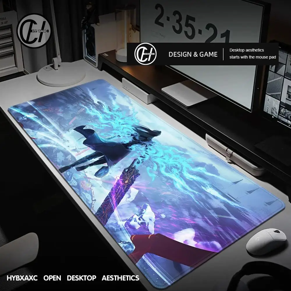 HYBXAXC Comic Fights Break Sphere Dou Po Cang Qiong Xiao Yan Medusa Mouse Pad Extra Large Anime Office Desk Keyboard Customized