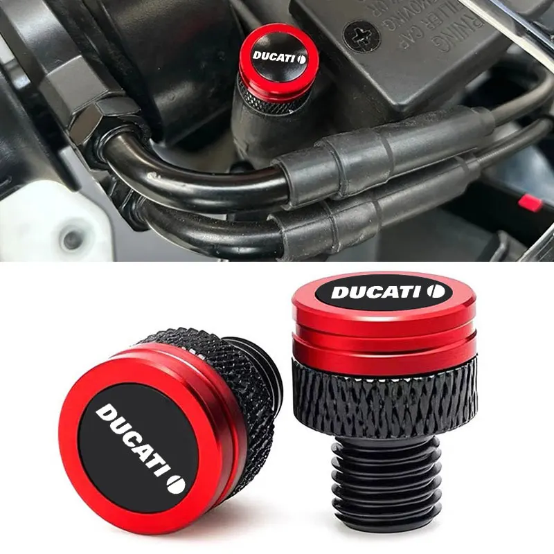 Image of Für Ducati 400 620 695 696 796 821 MONSTER 899 959 1199 1299 Panigale 848 /EVO 1198/S/R Rückspiegel-Lochstopfen Schraubenabdeckungen