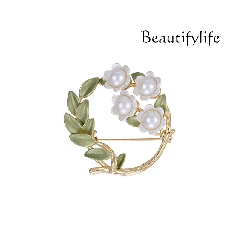 A Flower Brooch High-end Women's Fashion And Elegance New Corsage Suit Jacket Pin Gift