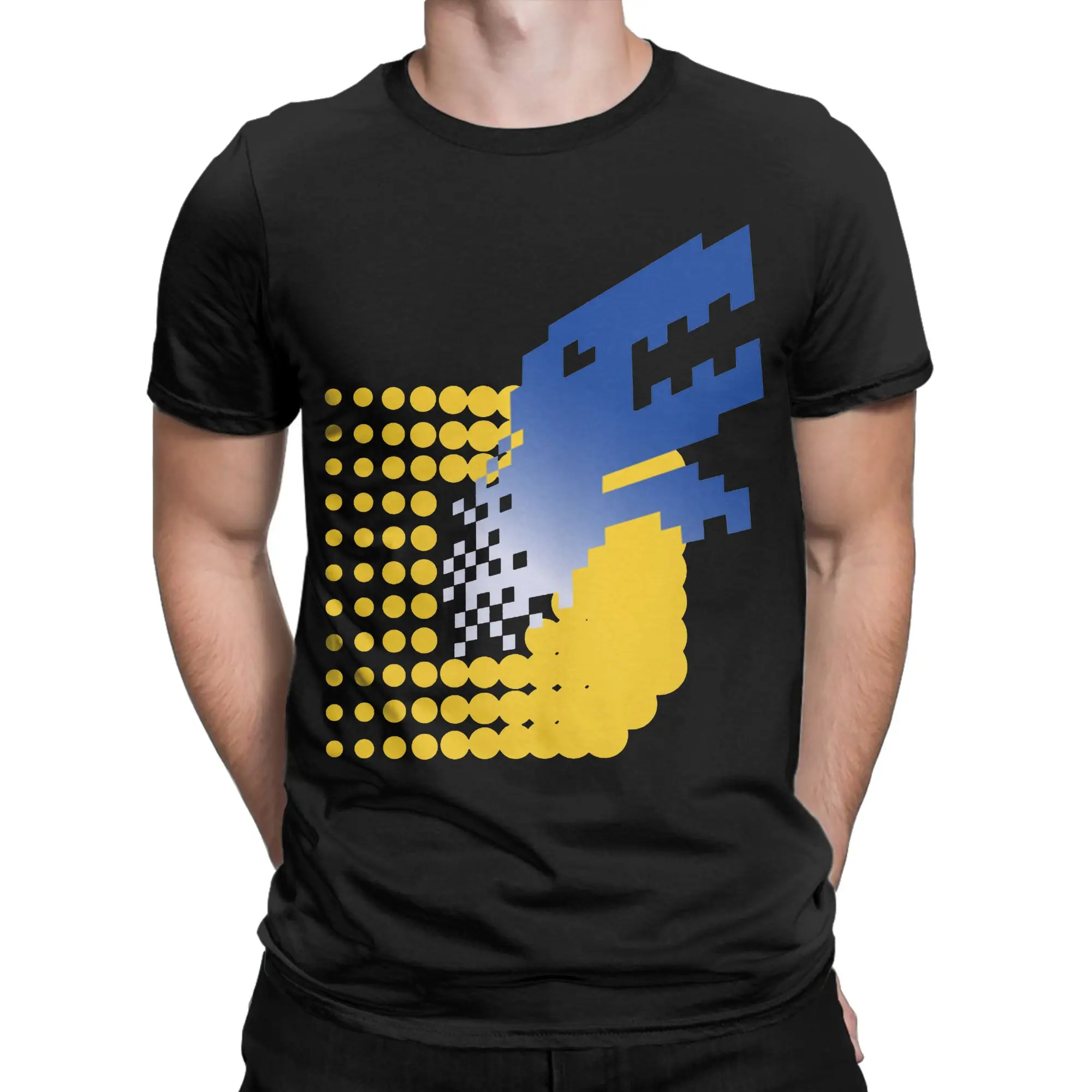 Harajuku Digimon Tamers Logo Tshirts Men 100%Cotton Short Sleeve Nostalgic Anime Round Neck Summer Top Tee