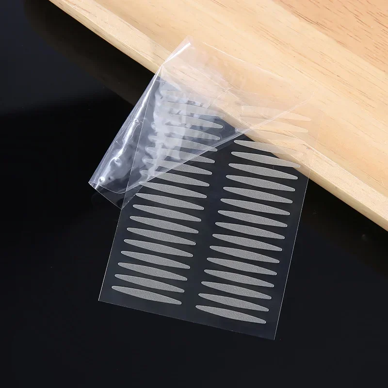 10 folhas fitas de pálpebra adesivos invisível dupla dobra pasta de renda auto-adesivo natural olho fita compõem ferramenta listra clara
