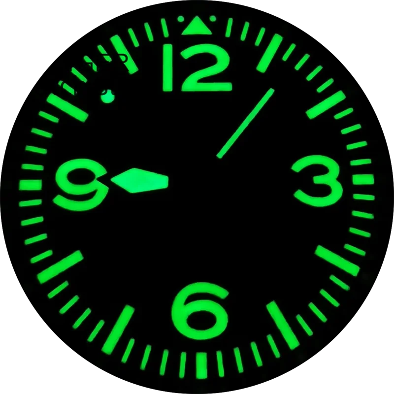 40mm BLIGER PVD Black Mechanical Automatic Men\'s Watch Black Aseptic Dial Luminous Blue AR Sapphire Glass NH35A PT5000 Movement