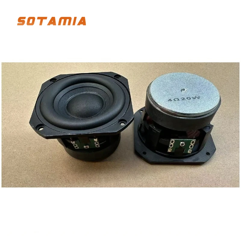 sotamia-2-pieces-35-pouces-mi-woofer-4-ohm-20w-haute-performance-longue-course-super-basse-petit-canon-en-acier-haut-parleur-pour-harman