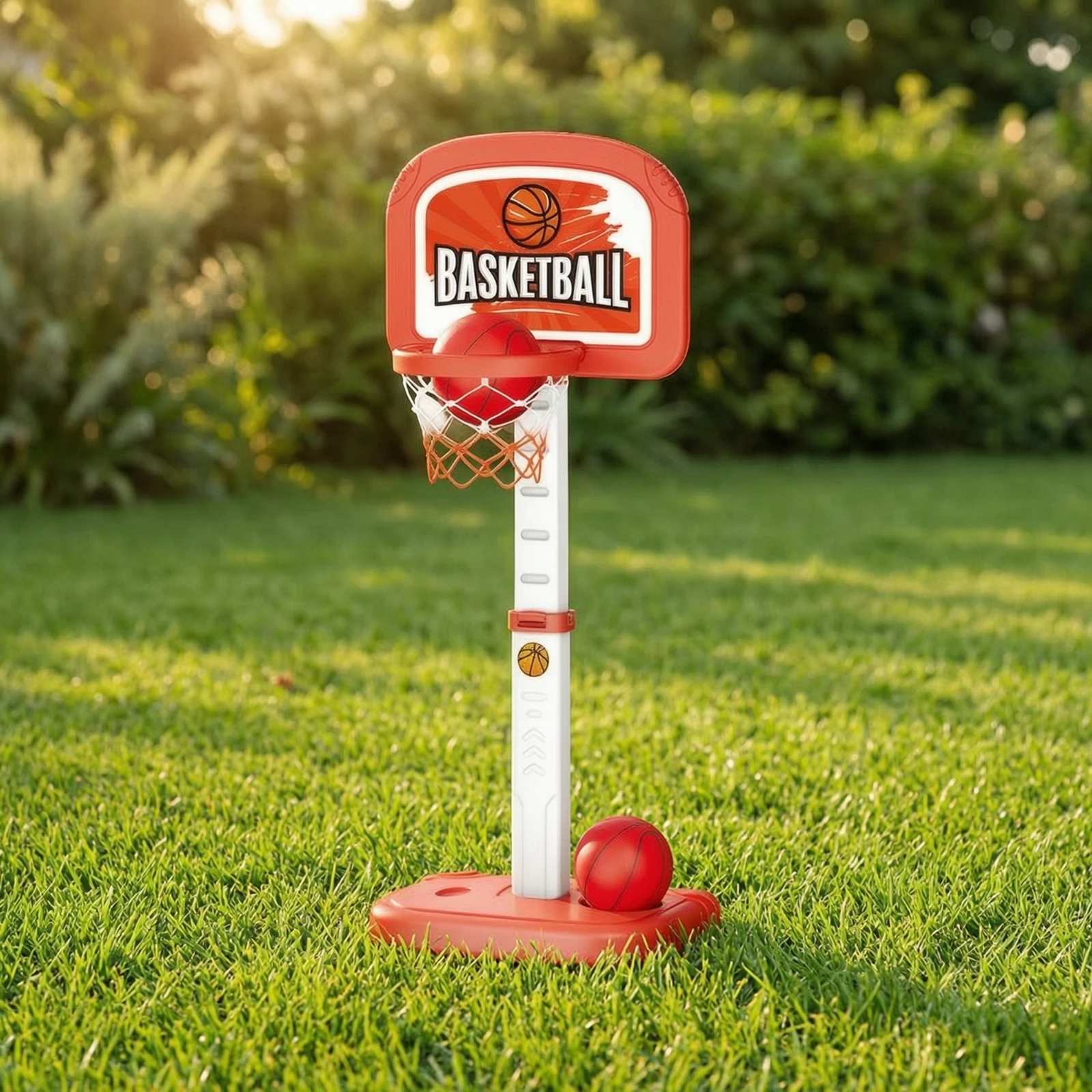 Pool Basketball Hoop with Balls Stable Pool Basketball Hoop with Base Sports Toy Long-Lasting All-Season for Children, Backyard