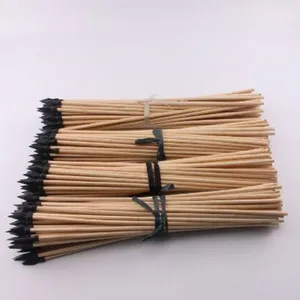 10 قطع سهم خشبي طبيعي قطر 7 مم طول 42 سم مع المطاط الناعم السهم القوس الرماية القوس السهم الخشبي المخصص أعلى 8 مبيعات المهنية القوس السهم - No8