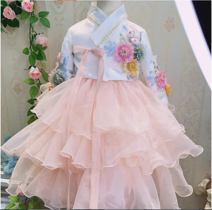 

Children's Fashion Cake Skirt, Girls' Birthday Hanbok