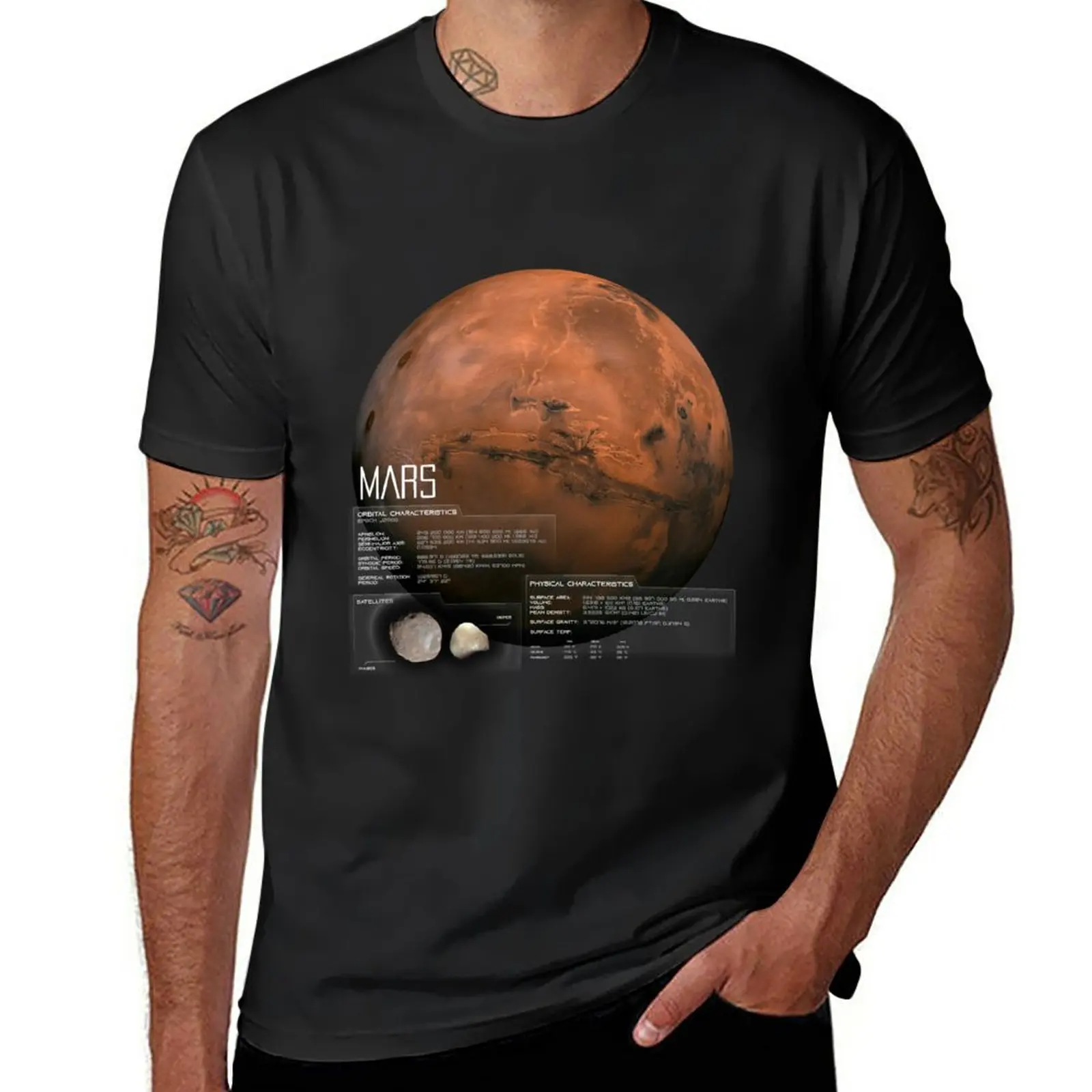 New Mars - Planet Info T-Shirt t-shirts man cute tops vintage clothes boys animal print shirt mens t shirt