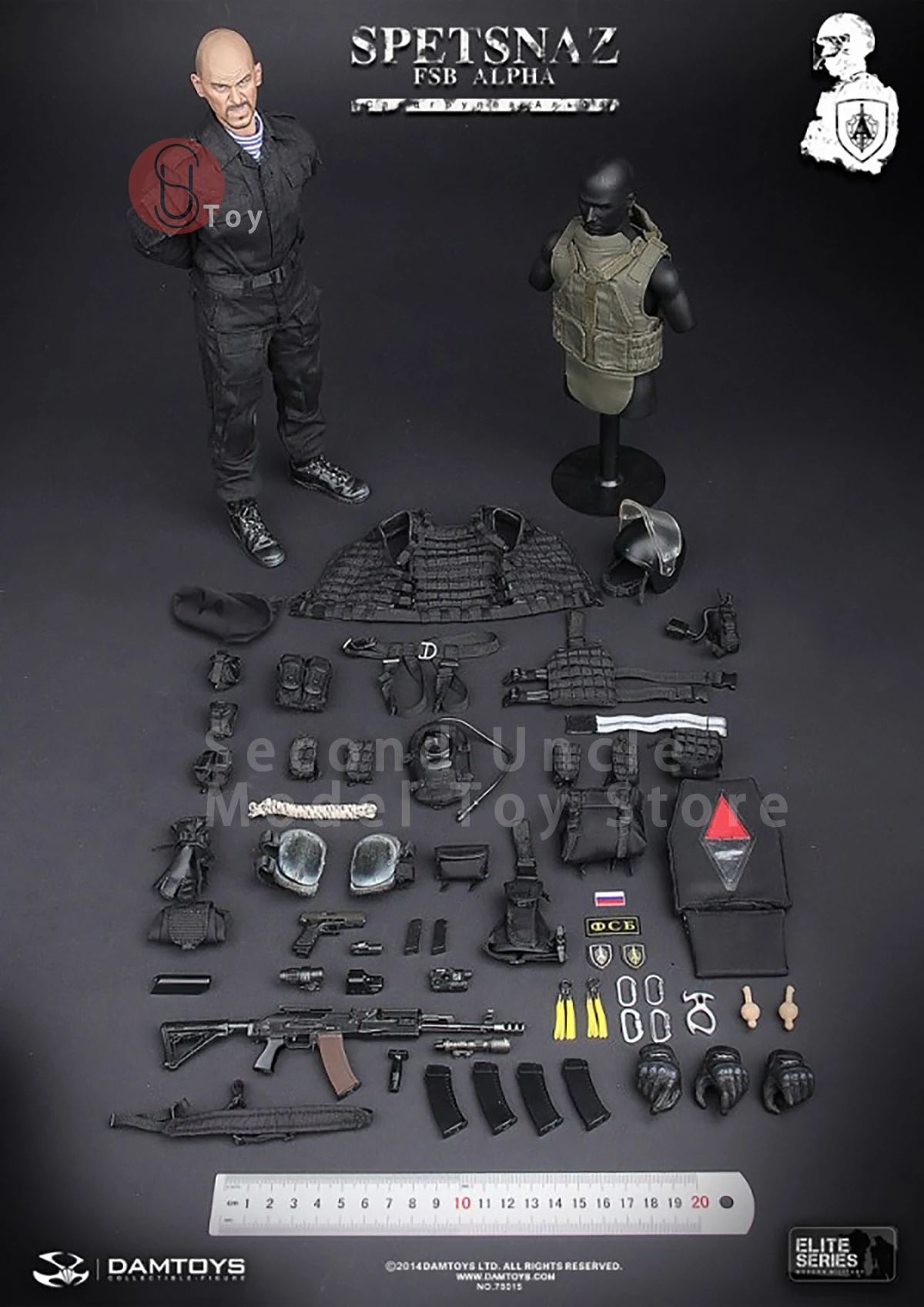 DAMTOYS DAM78015 Russian special forces FSB alpha Male Soldier Action figure Doll Full Set Collectible Toys