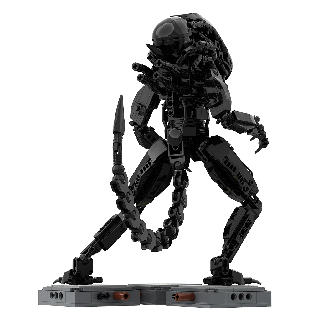 603Pcs Aliened Xenomorphs Mecha Monster  P-5000 Powered Work Building Blocks Juguetes For Kids Toys Birthday Gifts