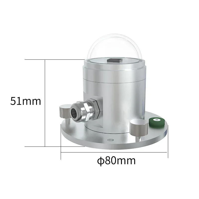 Total solar radiation sensor high-precision sunshine radiometer RS485 meteorological reflection radiation transmitter