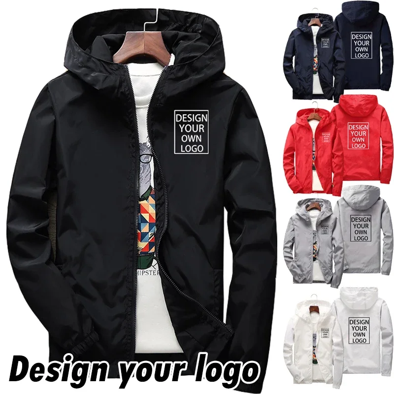 

Team Unisex UV and Wind Resistant Zipper Jacket, Men's and Women's Hoodies, Customized Outdoor Jackets, New Fashion, Autumn