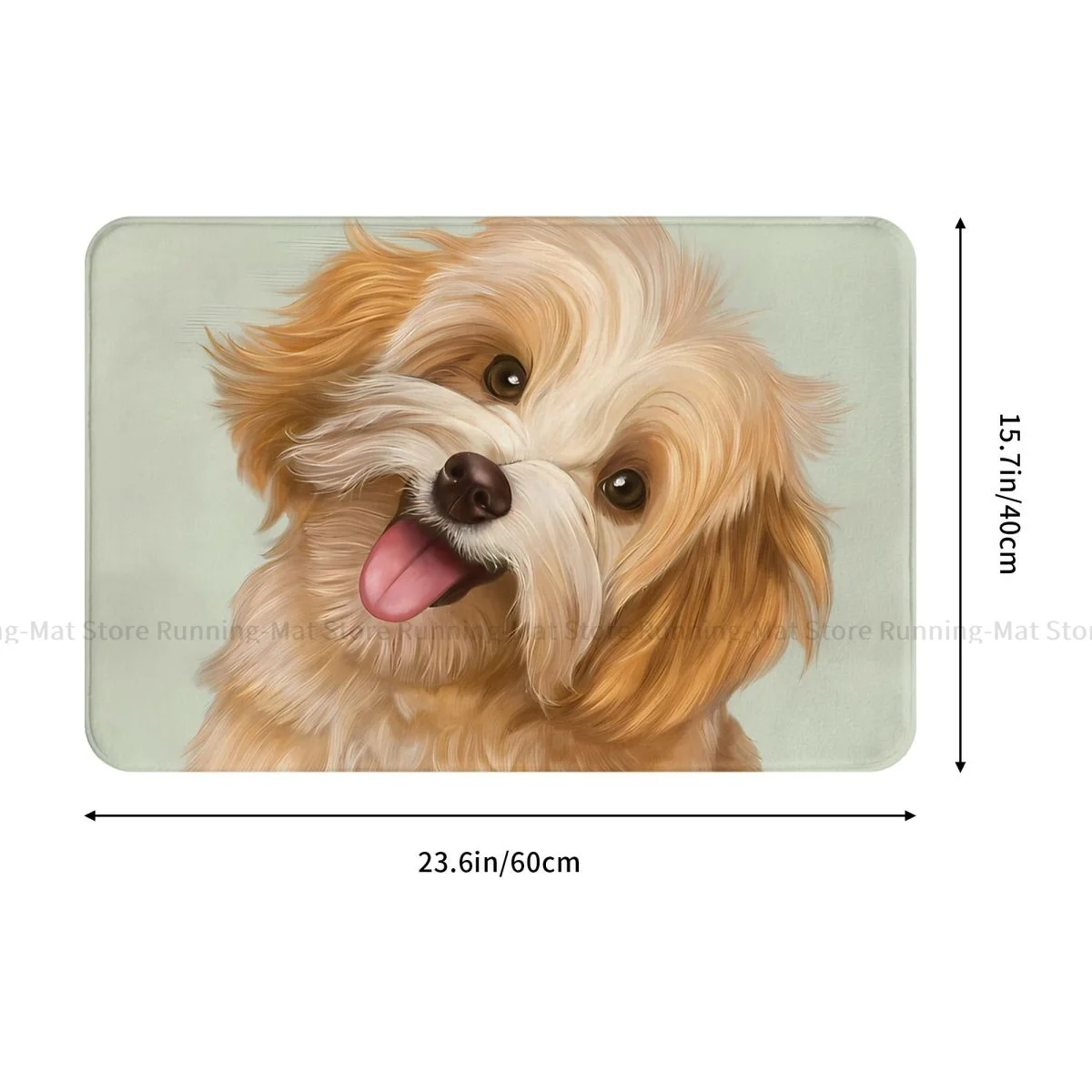 Animals Bath Non-Slip Carpet Smiling Dog Havanese Bedroom Mat Welcome Doormat Floor Decor Rug