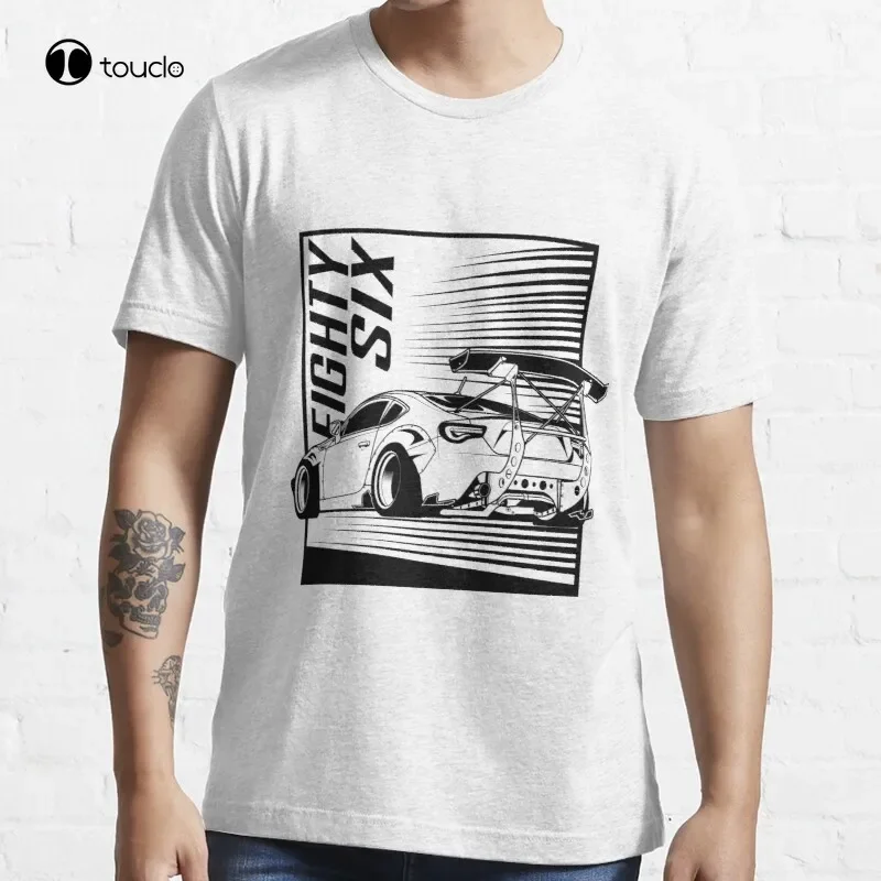 Big Wing Eighty Six 86 Jdm Car Vehicle Widebody T-Shirt Cotton Tee Shirt