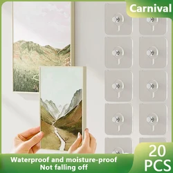 Strong Adhesive Hooks Picture Frame Holder Poster Photo Clock No Drilling Hooks Waterproof Kitchen Bathroom Hanger Screw Hooks